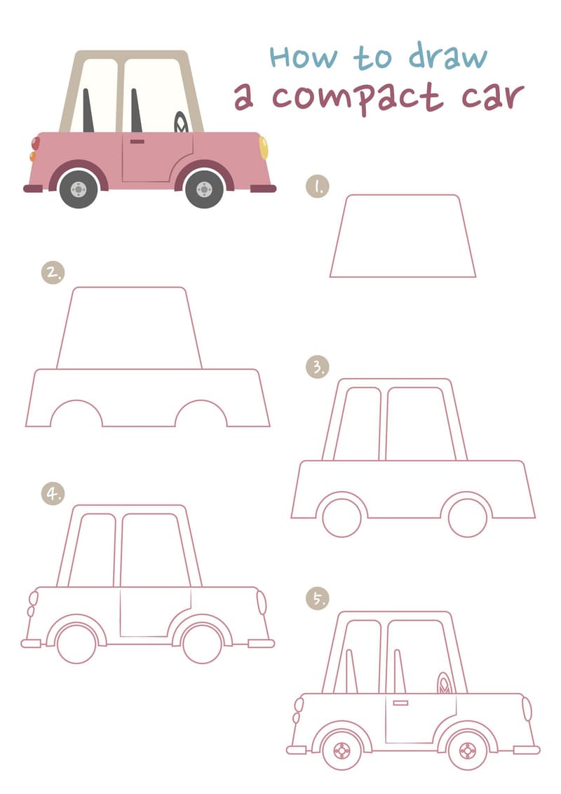 Jak narysować auto – pięć sposobów na narysowanie samochodu